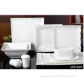 NEW BONE CHINA EMBOSSED TABLEWARE SET